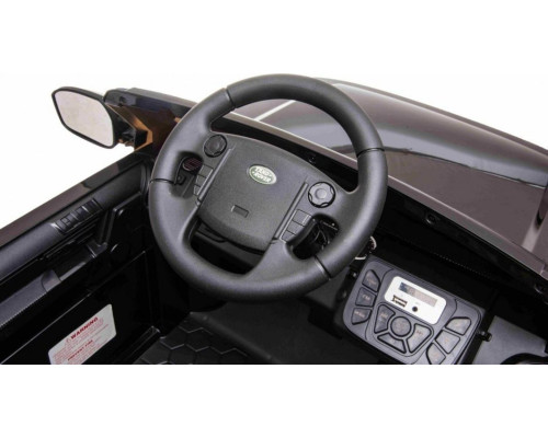 Дитяча акумуляторна машинка Land Rover Discovery Чорна
