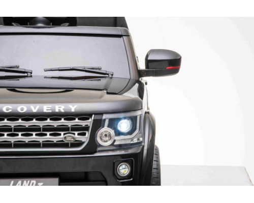 Дитяча акумуляторна машинка Land Rover Discovery Чорна