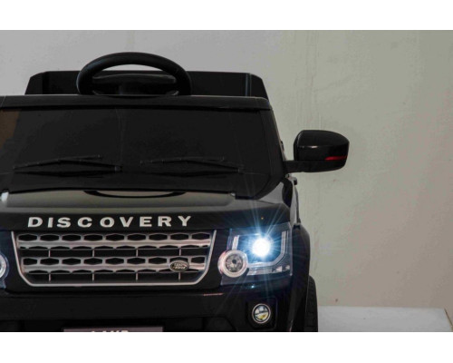 Дитяча акумуляторна машинка Land Rover Discovery Чорна