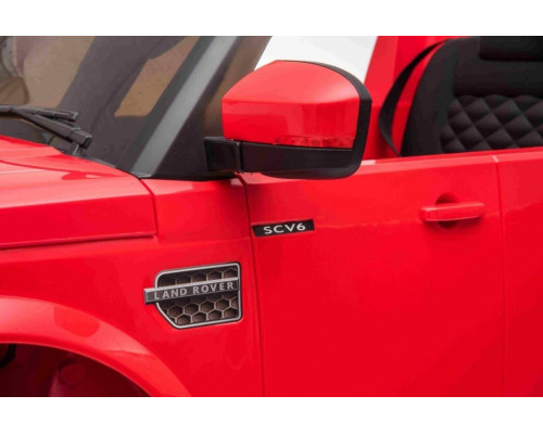 Дитяча акумуляторна машинка Land Rover Discovery Червона