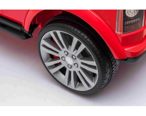 Дитяча акумуляторна машинка Land Rover Discovery Червона