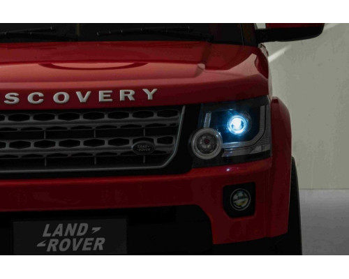 Дитяча акумуляторна машинка Land Rover Discovery Червона