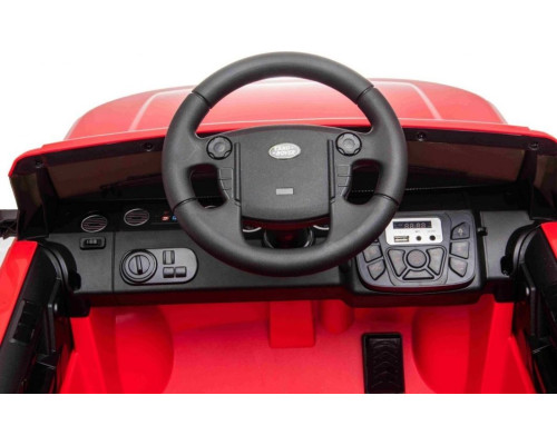 Дитяча акумуляторна машинка Land Rover Discovery Червона