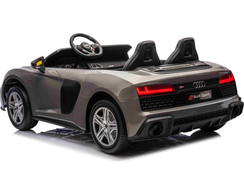 Дитяча акумуляторна машинка Audi Spyder R8 LIFT Сіра Дитяча акумуляторна машинка Audi Spyder R8 LIFT Сіра