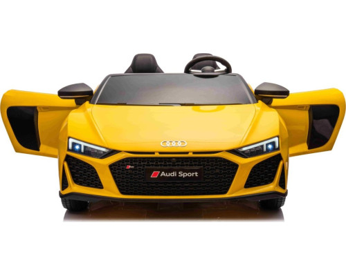 Дитяча акумуляторна машинка Audi Spyder R8 LIFT Жовта