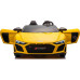 Дитяча акумуляторна машинка Audi Spyder R8 LIFT Жовта