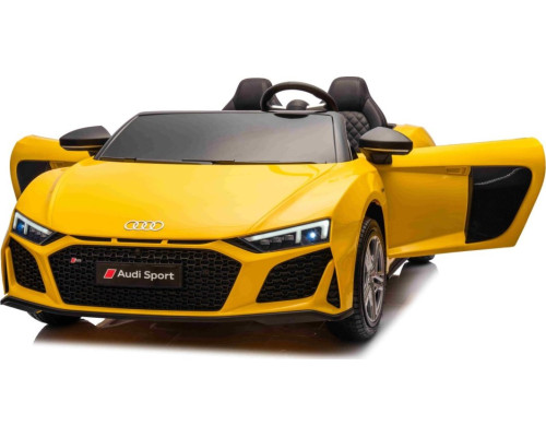 Дитяча акумуляторна машинка Audi Spyder R8 LIFT Жовта
