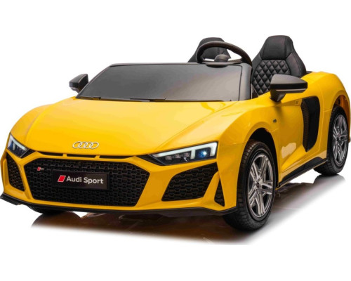 Дитяча акумуляторна машинка Audi Spyder R8 LIFT Жовта