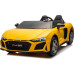 Дитяча акумуляторна машинка Audi Spyder R8 LIFT Жовта