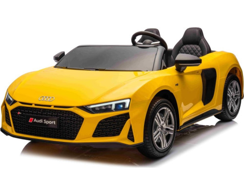 Дитяча акумуляторна машинка Audi Spyder R8 LIFT Жовта