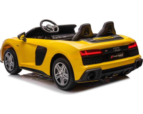 Дитяча акумуляторна машинка Audi Spyder R8 LIFT Жовта