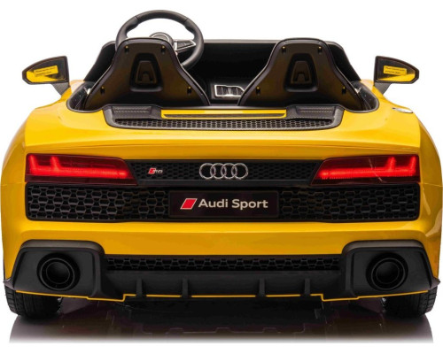 Дитяча акумуляторна машинка Audi Spyder R8 LIFT Жовта