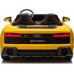 Дитяча акумуляторна машинка Audi Spyder R8 LIFT Жовта