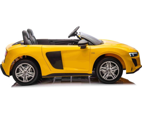 Дитяча акумуляторна машинка Audi Spyder R8 LIFT Жовта
