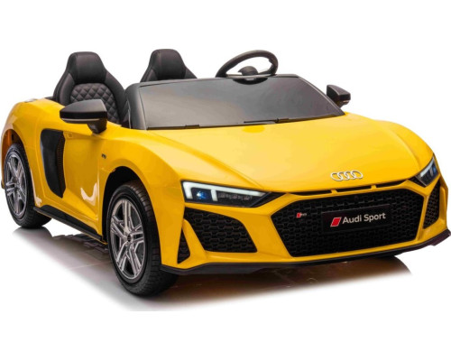 Дитяча акумуляторна машинка Audi Spyder R8 LIFT Жовта