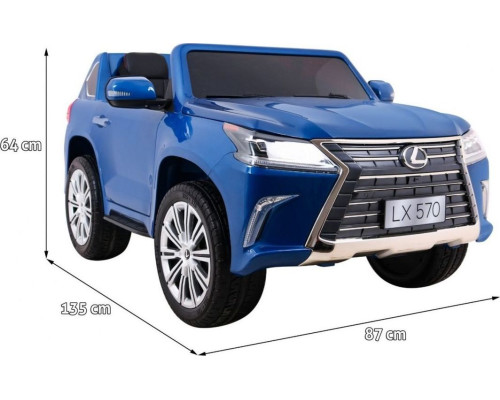 Дитяча акумуляторна машинка Lexus LX570 Синя