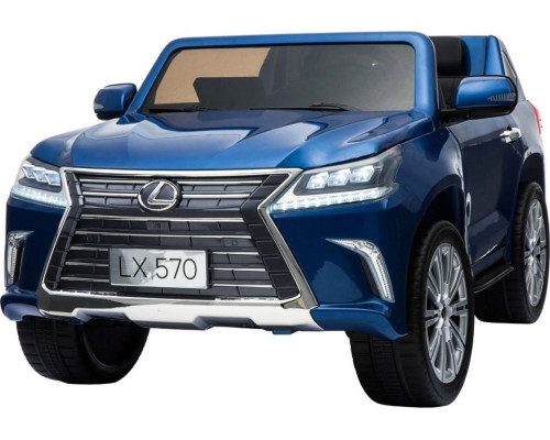 Дитяча акумуляторна машинка Lexus LX570 Синя