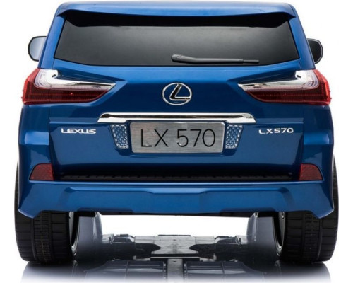 Дитяча акумуляторна машинка Lexus LX570 Синя