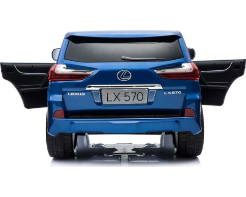 Дитяча акумуляторна машинка Lexus LX570 Синя