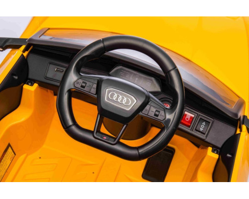 Дитяча акумуляторна машинка Audi SQ8 Жовта