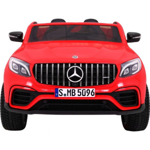 Дитяча акумуляторна машинка Mercedes GLC 63S Червона