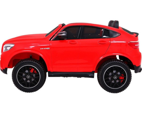 Дитяча акумуляторна машинка Mercedes GLC 63S Червона