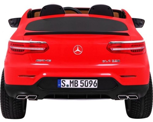 Дитяча акумуляторна машинка Mercedes GLC 63S Червона