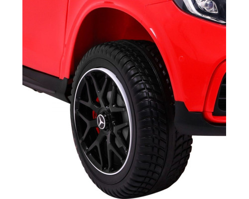 Дитяча акумуляторна машинка Mercedes GLC 63S Червона