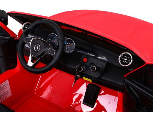 Дитяча акумуляторна машинка Mercedes GLC 63S Червона