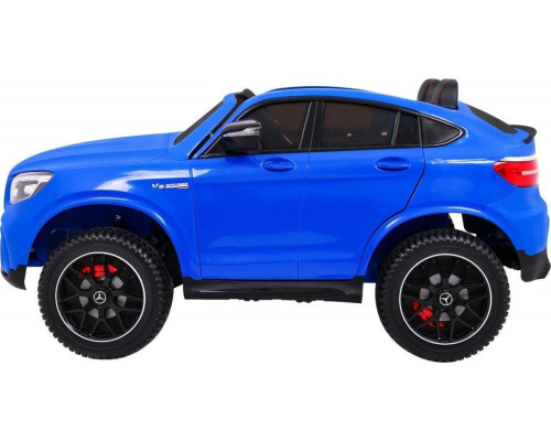 Дитяча акумуляторна машинка Mercedes GLC 63S Синя