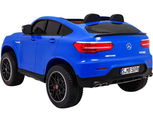 Дитяча акумуляторна машинка Mercedes GLC 63S Синя