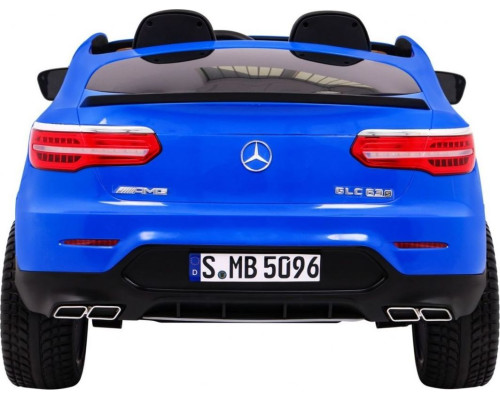 Дитяча акумуляторна машинка Mercedes GLC 63S Синя