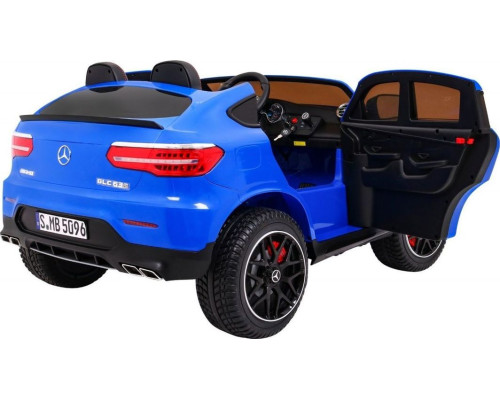 Дитяча акумуляторна машинка Mercedes GLC 63S Синя