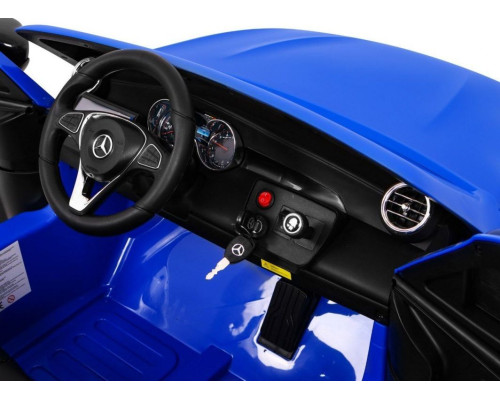 Дитяча акумуляторна машинка Mercedes GLC 63S Синя