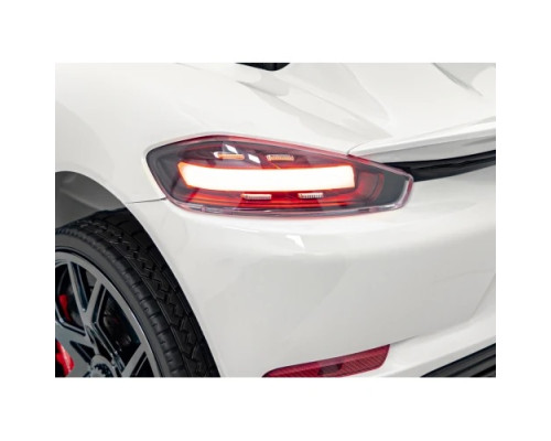 Дитяча акумуляторна машинка Porsche 718 Біла