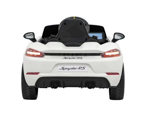 Дитяча акумуляторна машинка Porsche 718 MP4 Біла