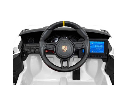 Дитяча акумуляторна машинка Porsche 718 MP4 Біла