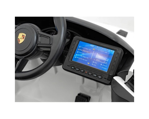 Дитяча акумуляторна машинка Porsche 718 MP4 Біла