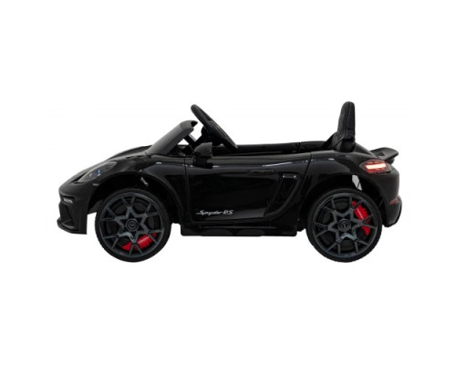 Дитяча акумуляторна машинка Porsche 718 Чорна