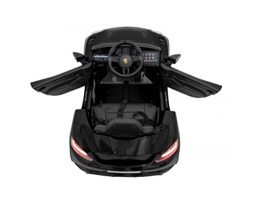 Дитяча акумуляторна машинка Porsche 718 Чорна