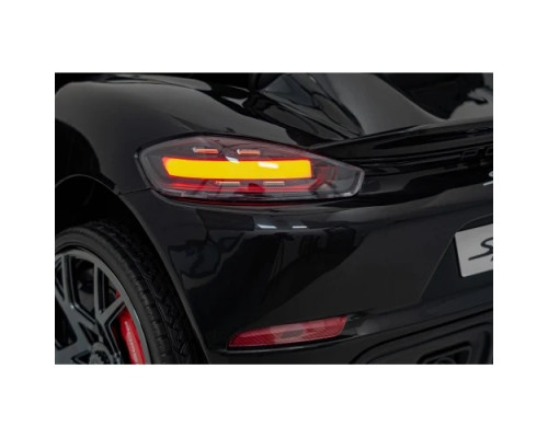 Дитяча акумуляторна машинка Porsche 718 Чорна