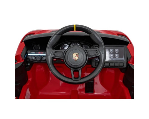 Дитяча акумуляторна машинка Porsche 718 Червона