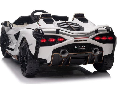 Дитяча акумуляторна машинка Lamborghini SIAN Біла