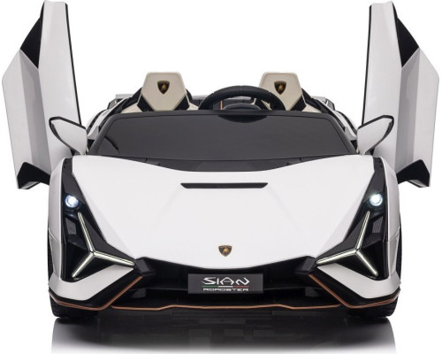 Дитяча акумуляторна машинка Lamborghini SIAN Біла
