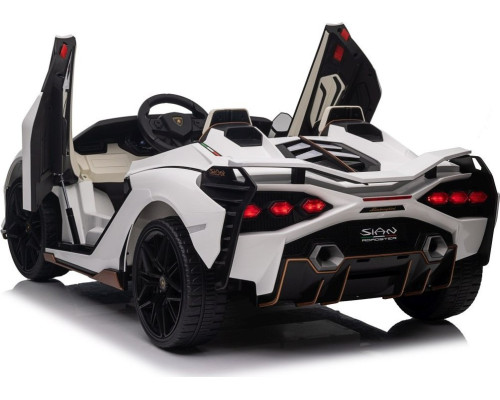 Дитяча акумуляторна машинка Lamborghini SIAN Біла