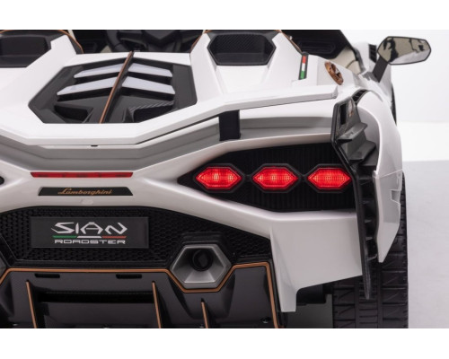 Дитяча акумуляторна машинка Lamborghini SIAN Біла