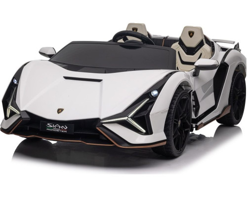 Дитяча акумуляторна машинка Lamborghini SIAN Біла