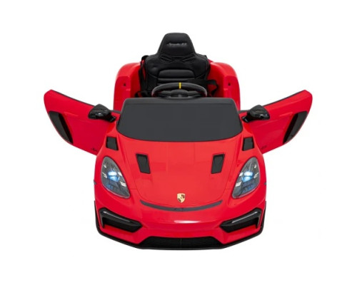 Дитяча акумуляторна машинка Porsche 718 MP4 Червона