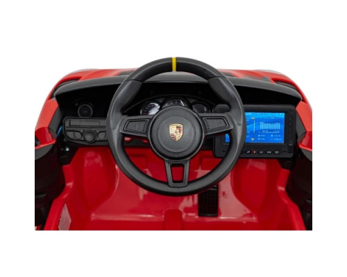Дитяча акумуляторна машинка Porsche 718 MP4 Червона