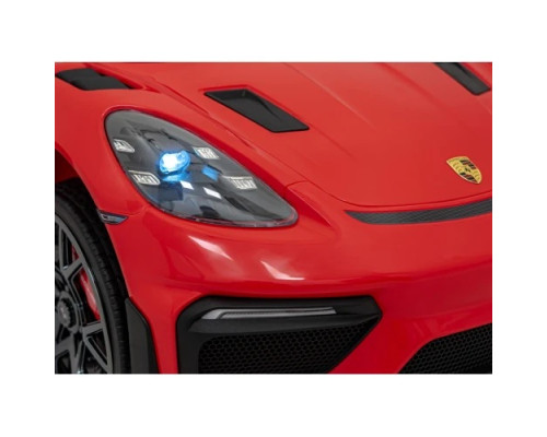 Дитяча акумуляторна машинка Porsche 718 MP4 Червона